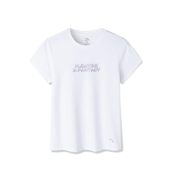 ANTA A-Chill Touch Cross Training Short Sleeve T-Shirt Snow White
