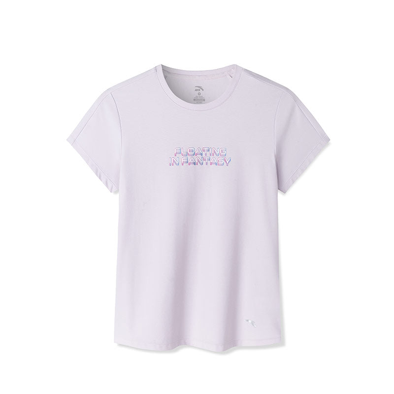 ANTA A-Chill Touch Cross Training Short Sleeve T-Shirt Pink