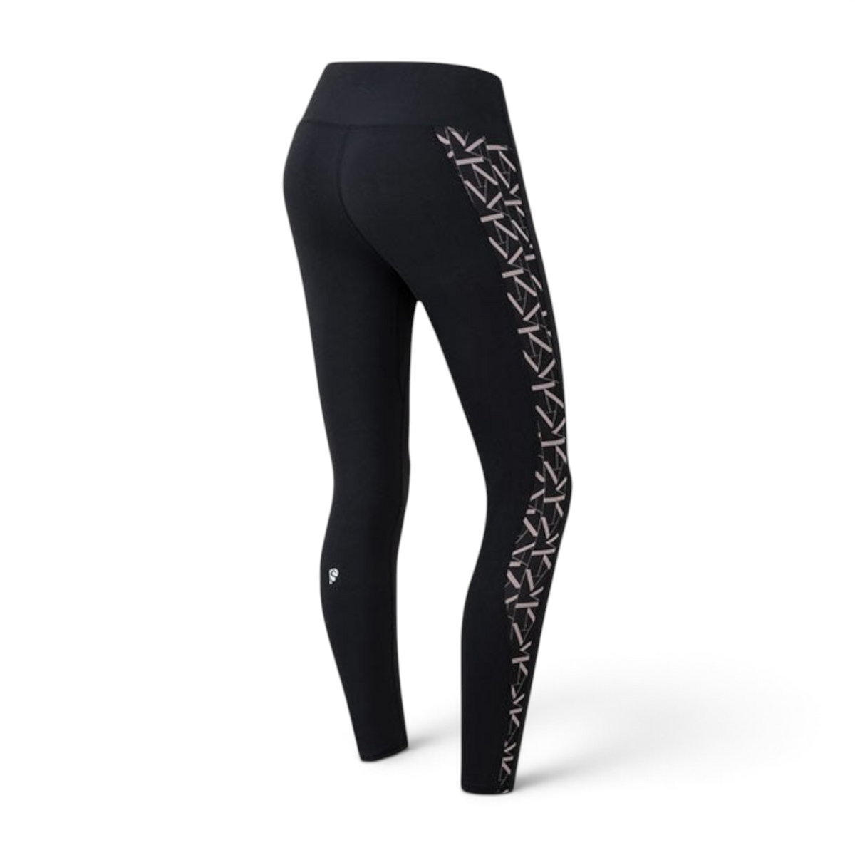 FRG ANTA black ankle-length cross training tights with a geometric side pattern for flexible gym workouts