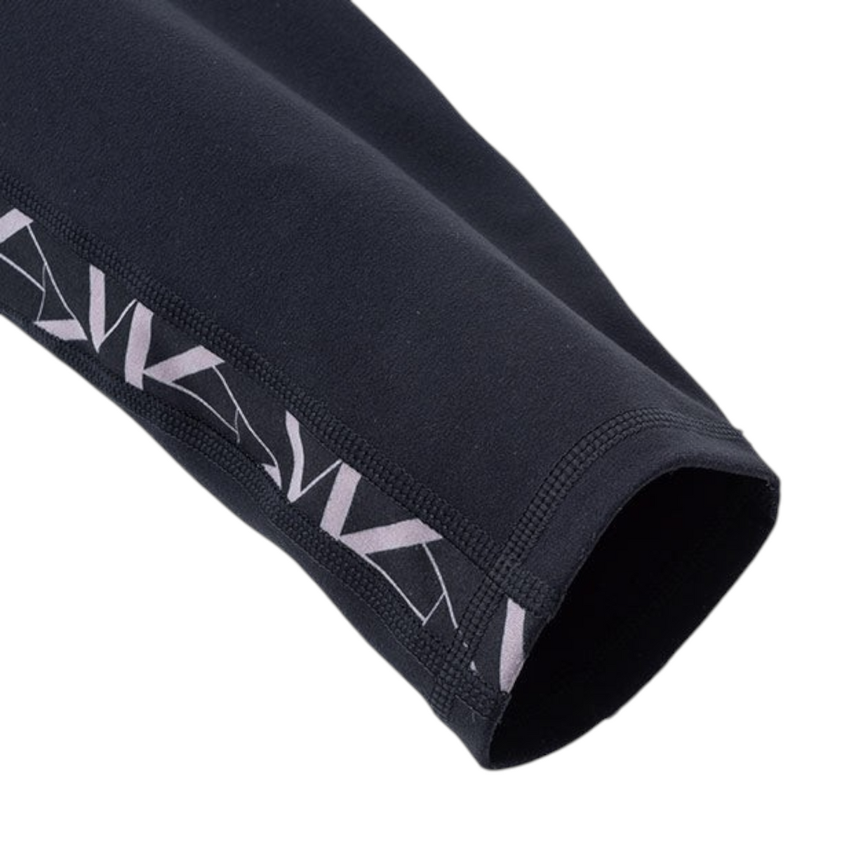 FRG ANTA black cross training ankle pants featuring a geometric patterned side stripe detail