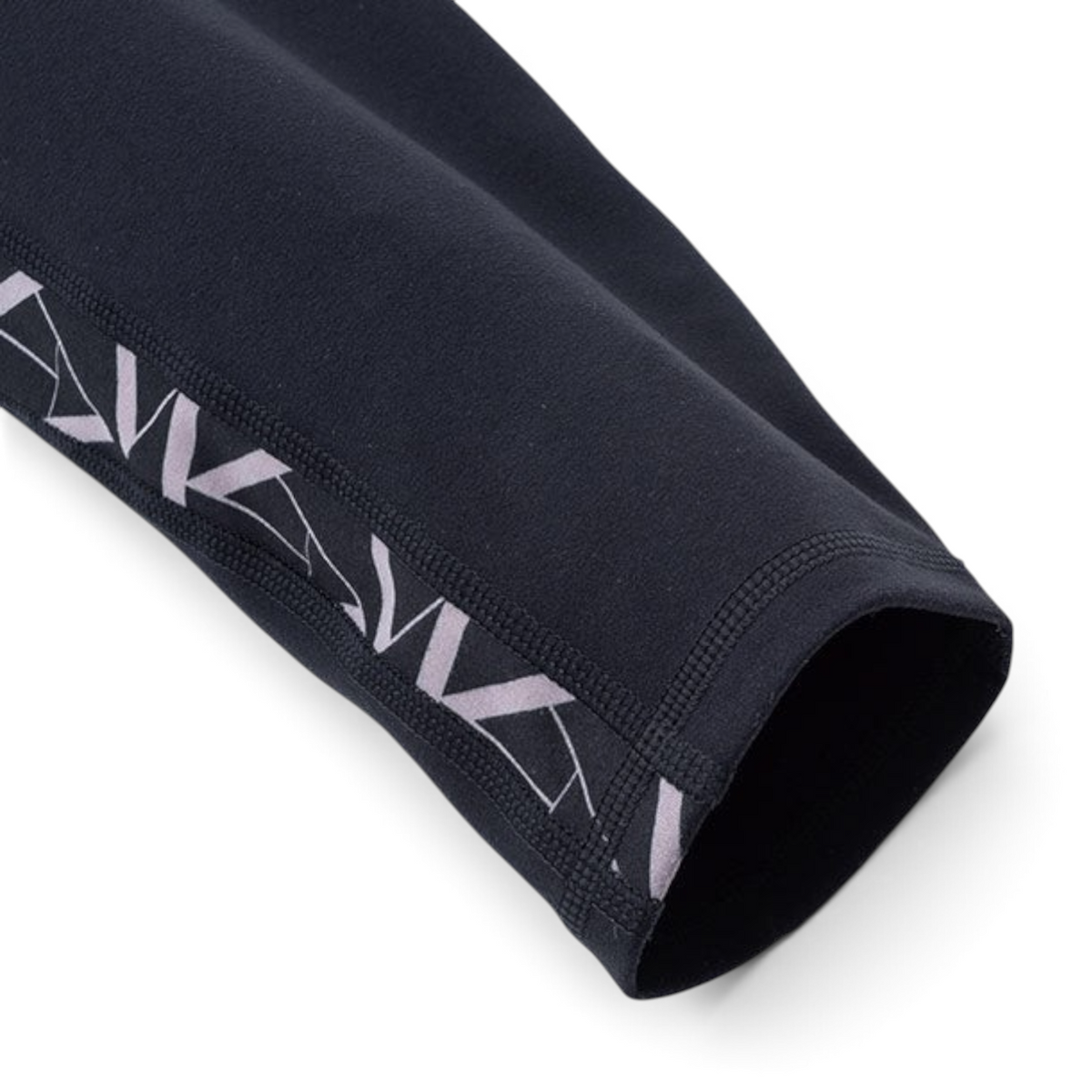 FRG ANTA black cross training ankle pants featuring a geometric patterned side stripe detail
