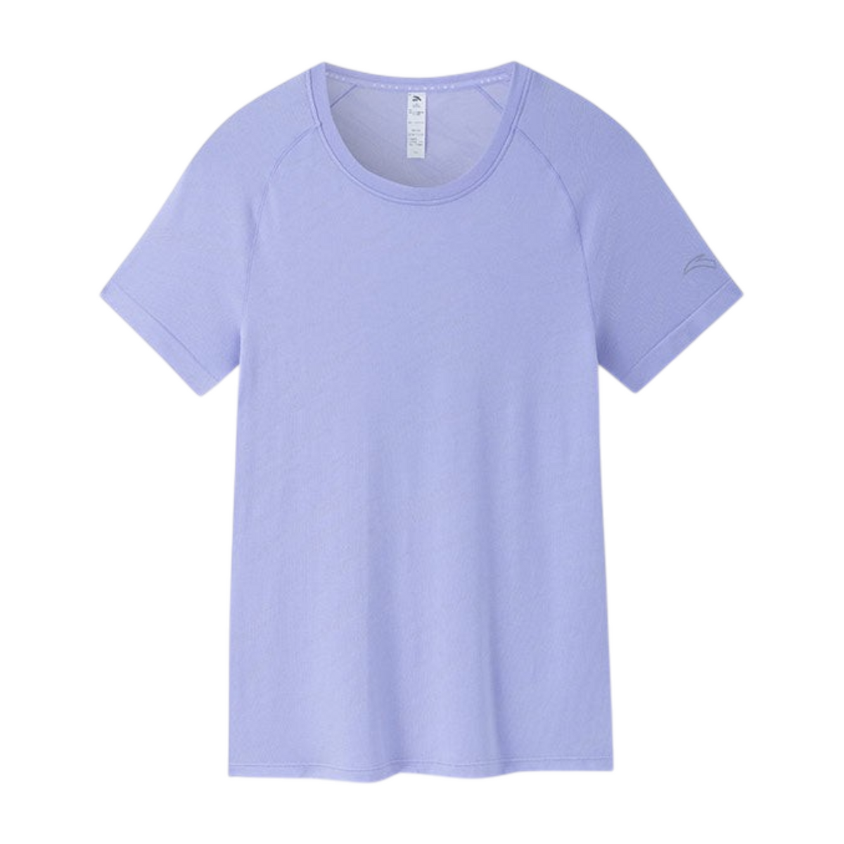 FRG ANTA A-Seamless heather purple short sleeve running t-shirt with cool-touch fabric and lightweight design.