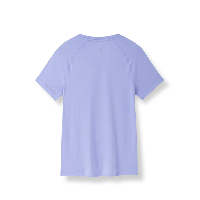 ANTA A-Seamless A-Chill Touch Running Short Sleeve T-Shirt Heather Purple