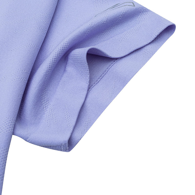 ANTA A-Seamless A-Chill Touch Running Short Sleeve T-Shirt Heather Purple