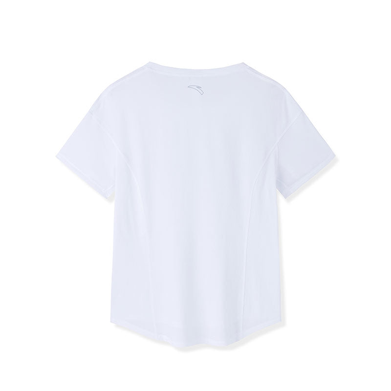 ANTA A-Cool III Running Short Sleeve T-Shirt Snow White