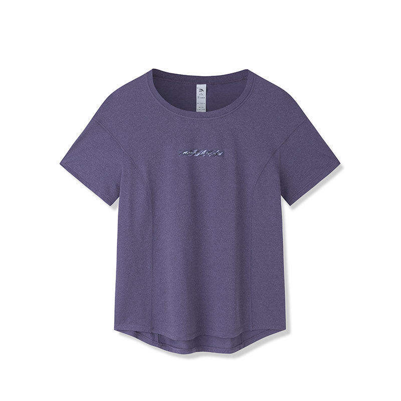 ANTA A-Cool III Running Short Sleeve T-Shirt Purple