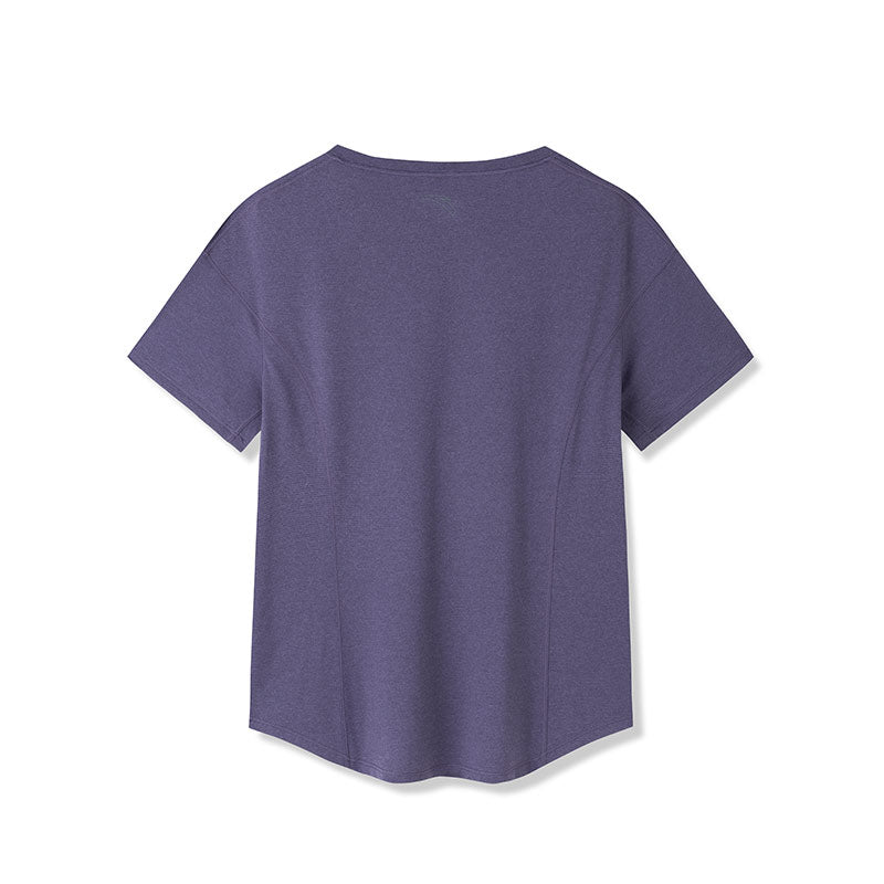 ANTA A-Cool III Running Short Sleeve T-Shirt Purple