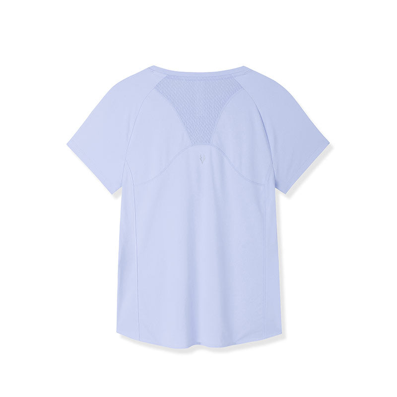 ANTA Sweat Resistant UV Protection Running Short Sleeve T-Shirt Purple