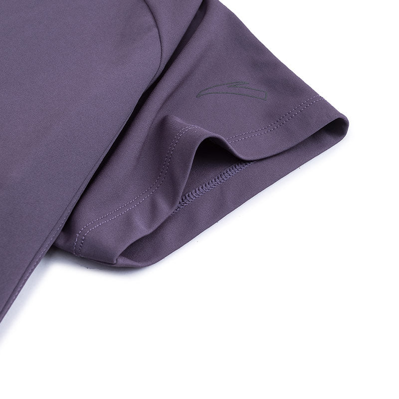 ANTA Sweat Resistant UV Protection Running Short Sleeve T-Shirt Purple