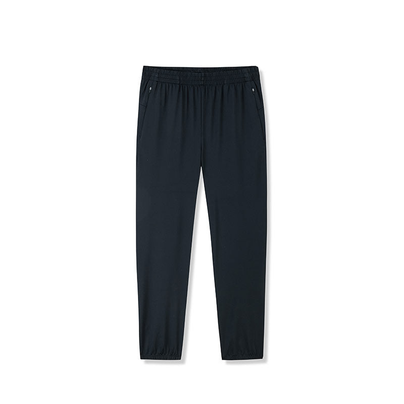 ANTA A-Chill Touch II Running Knit Ankle Pants Black