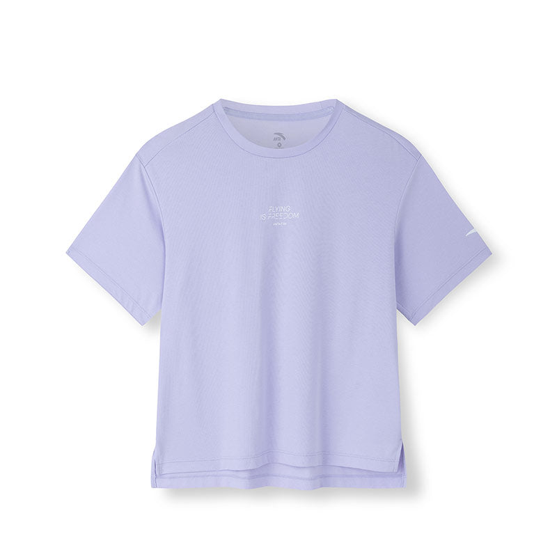 ANTA A-Antiseptic EcoCozy Short Sleeve T-Shirt Purple
