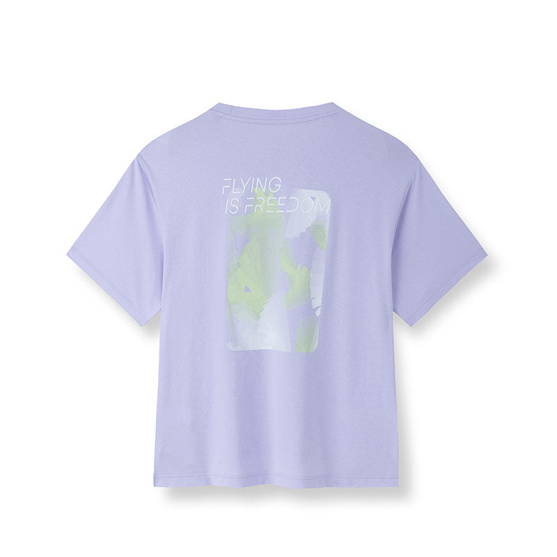 ANTA A-Antiseptic EcoCozy Short Sleeve T-Shirt Purple