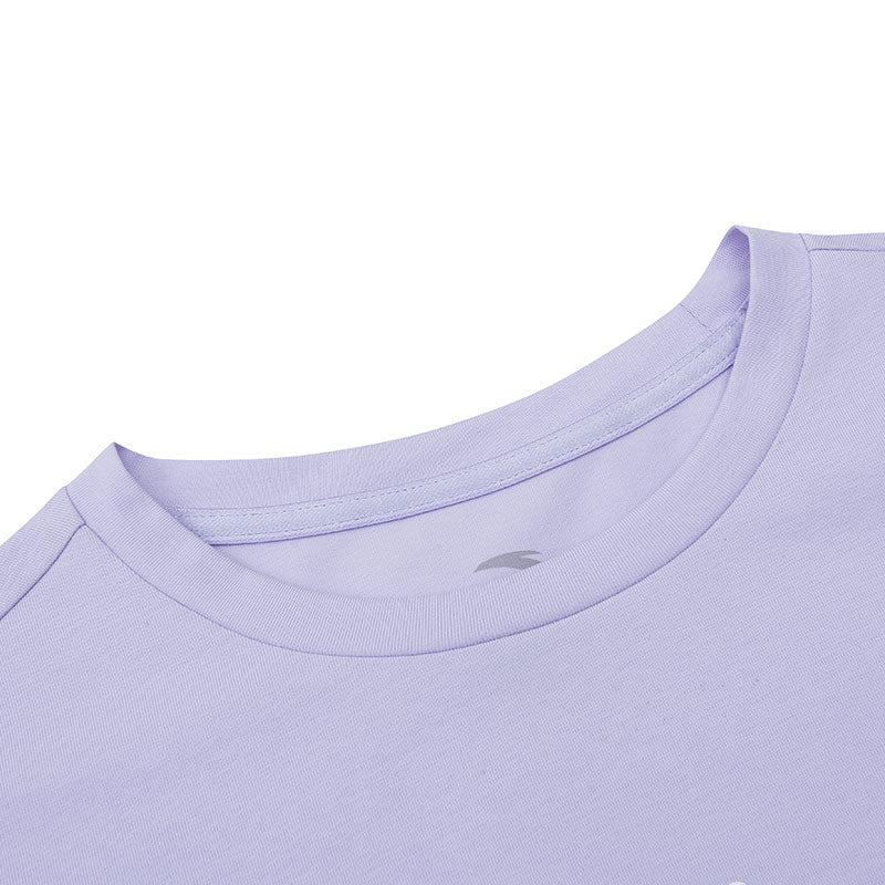 ANTA A-Antiseptic EcoCozy Short Sleeve T-Shirt Purple