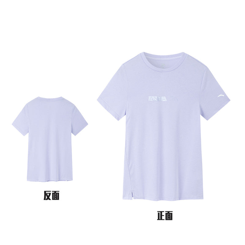 ANTA Cross Training Short Sleeve T-Shirt Purple