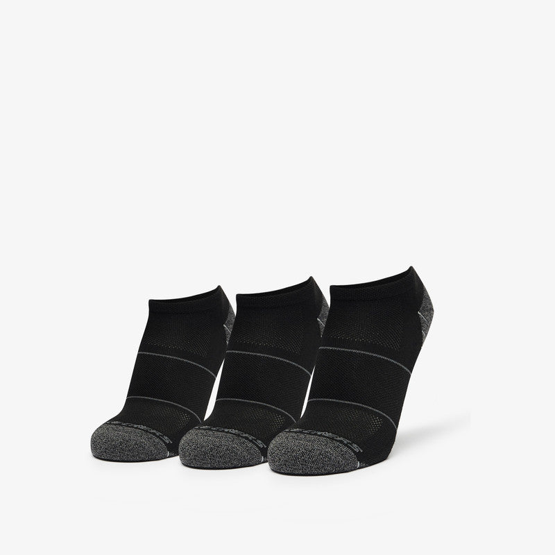 Skechers 3PK Mens Extended Terry Low Cut Socks - Black Combo