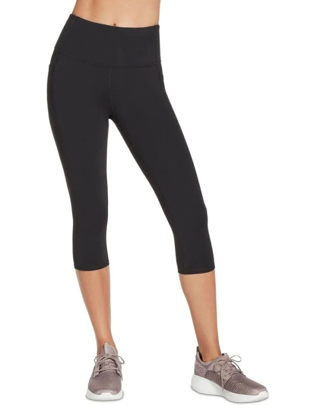 Skechers WOMEN'S KNIT CAPRI LEGGING Black