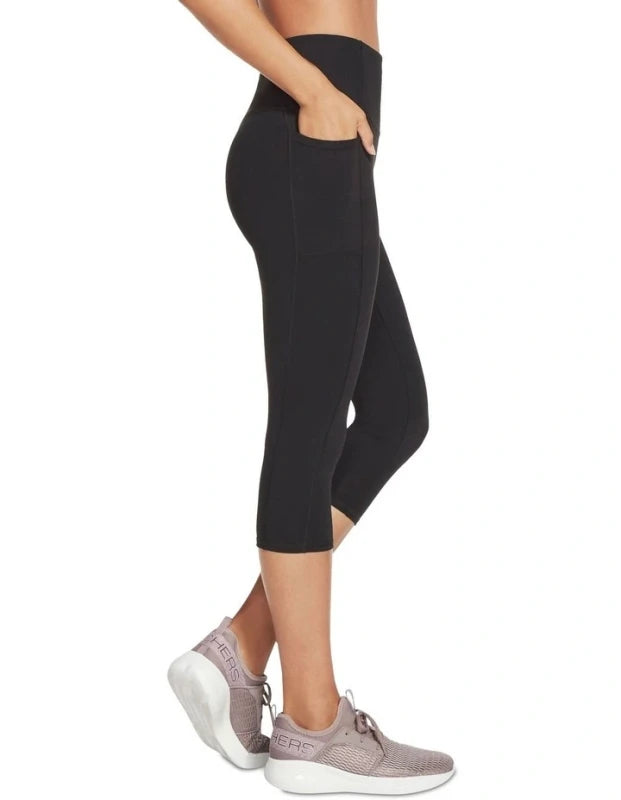 Skechers WOMEN'S KNIT CAPRI LEGGING Black