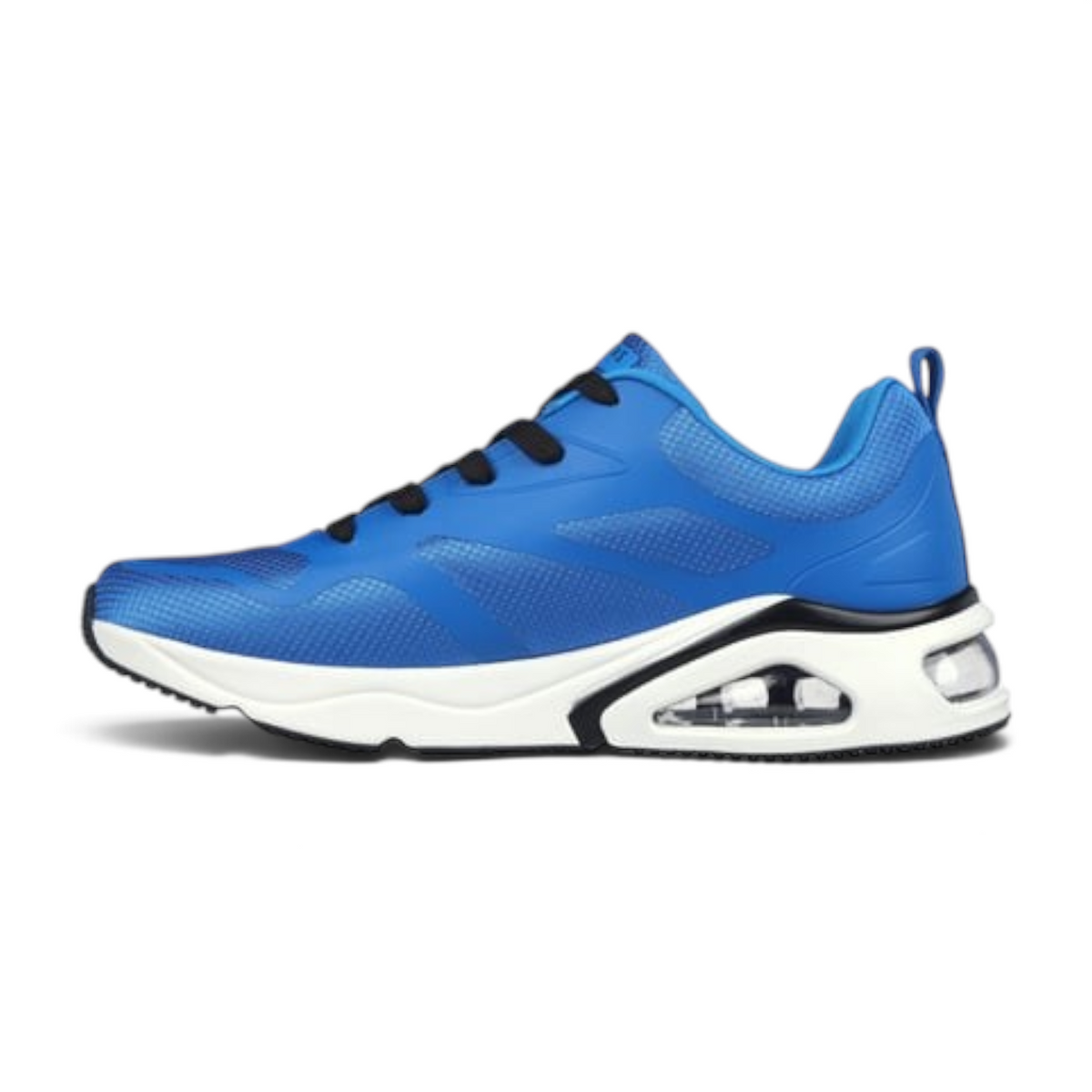 FRG TRES-AIR UNO blue athletic sneaker with visible Skech-Air airbag midsole and memory foam insole