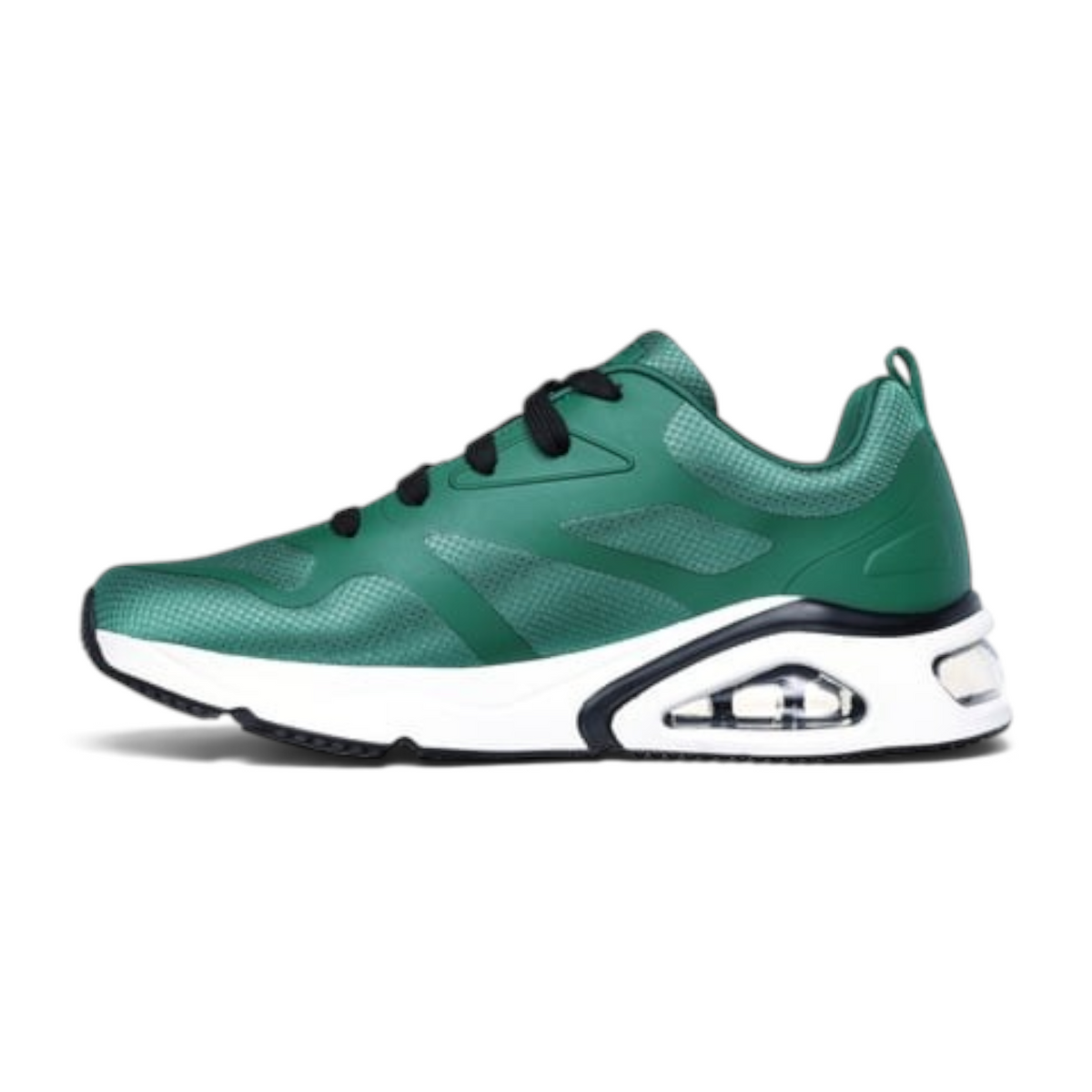 FRG TRES-AIR UNO green athletic sneaker with Skech-Air visible airbag midsole and memory foam insole