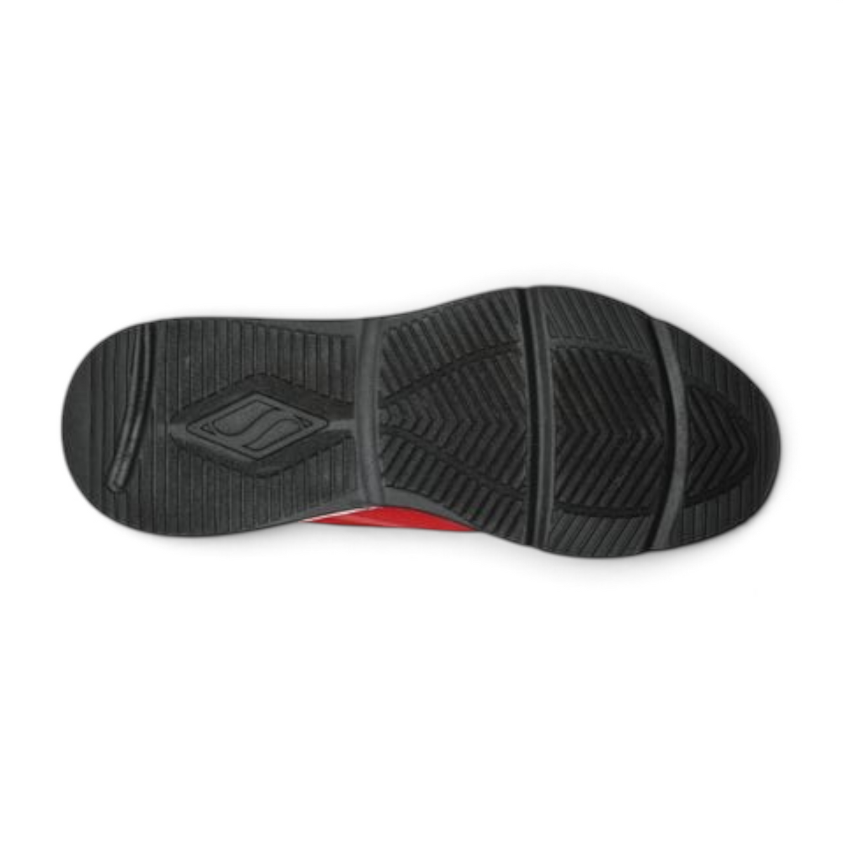 FRG Skechers Tres-Air Uno sneaker showing the black rubber outsole with textured grip pattern