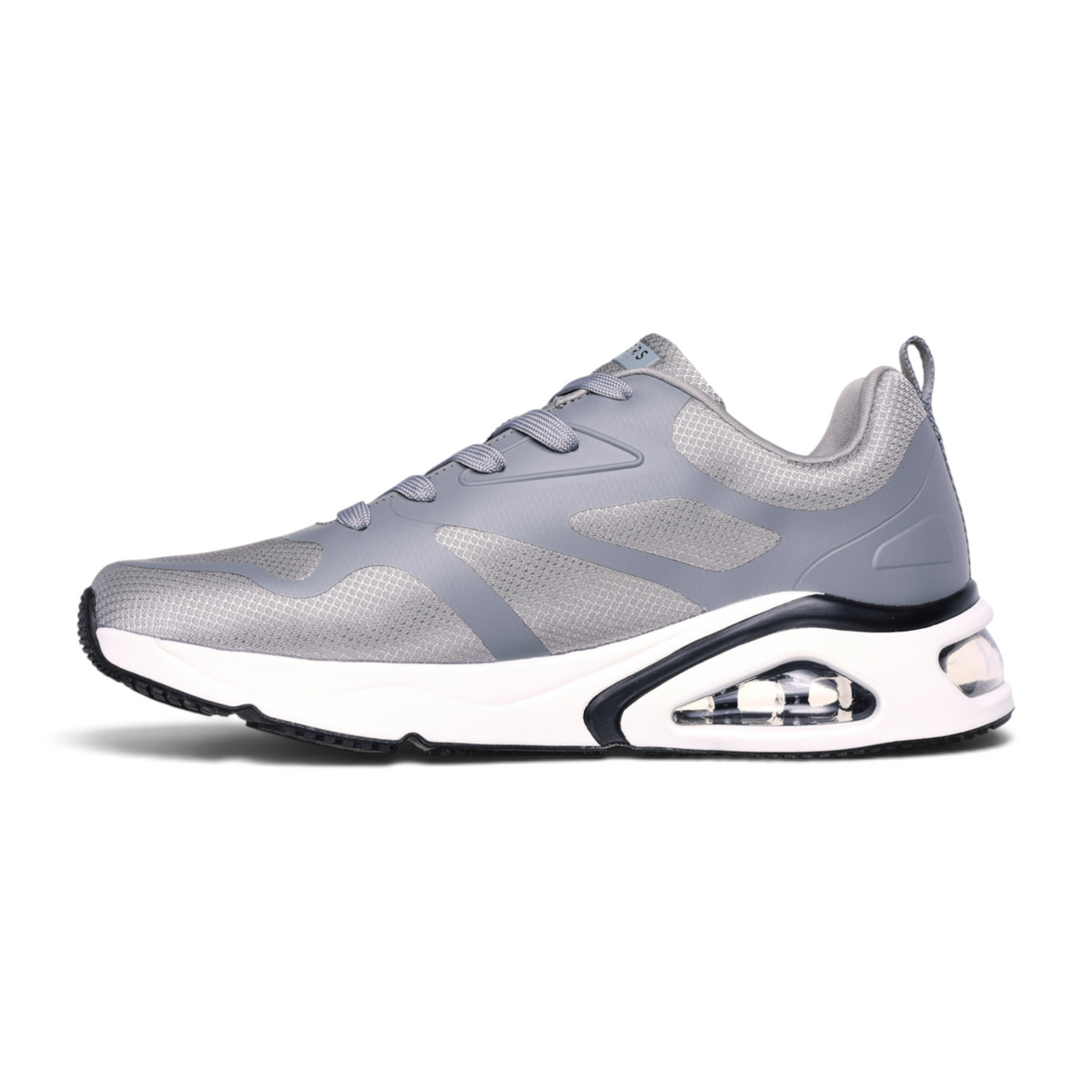 FRG TRES-AIR UNO grey athletic sneaker with breathable mesh upper and visible air-cushioned white midsole