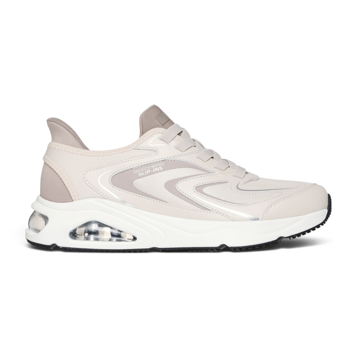 FRG SKECHERS Street Tres-Air Uno Vision-Airy slip-in sneaker in beige with a visible air-cushioned heel