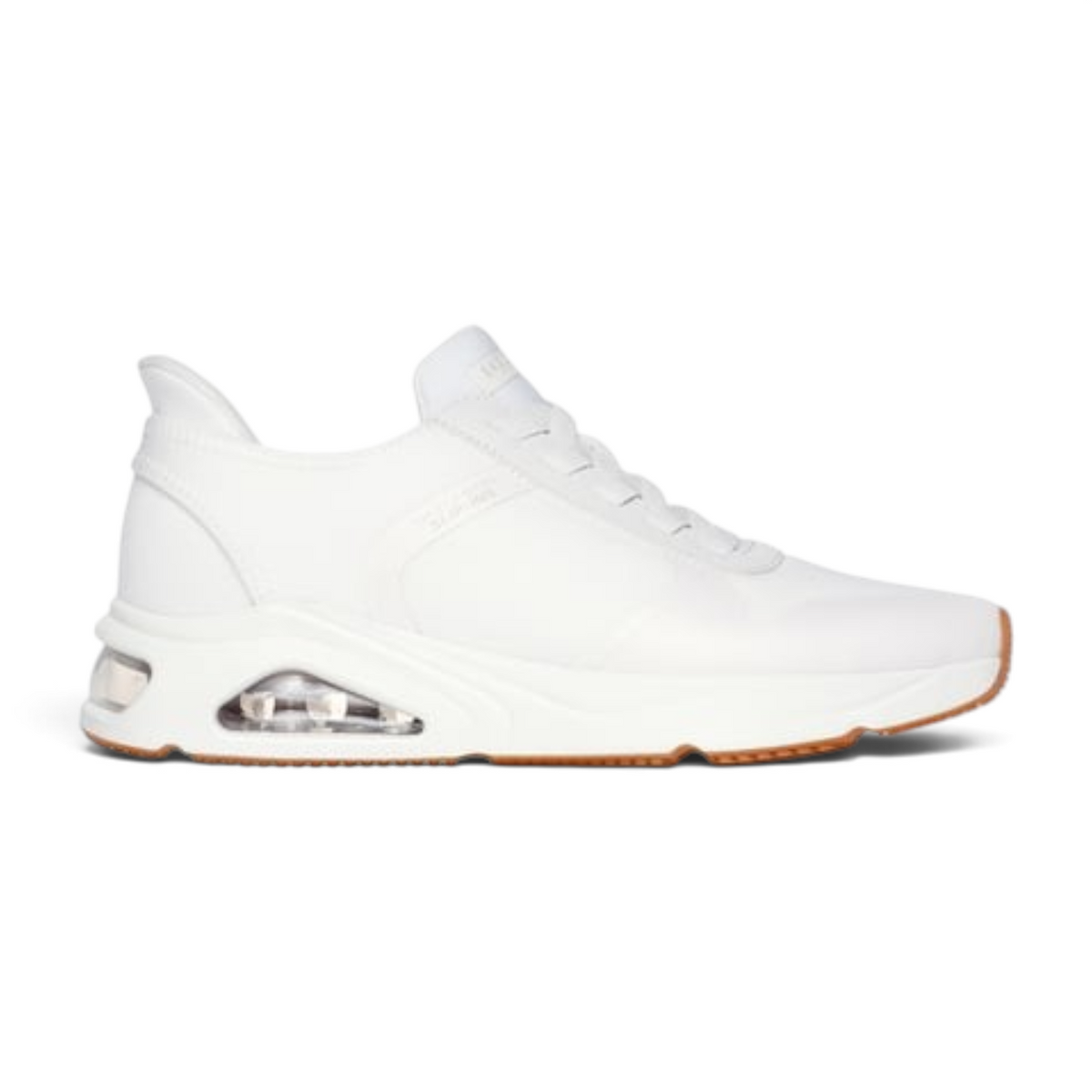 FRG TRES-AIR UNO NECESSAIRY white sneaker with a cushioned air-bubble heel and gum rubber outsole