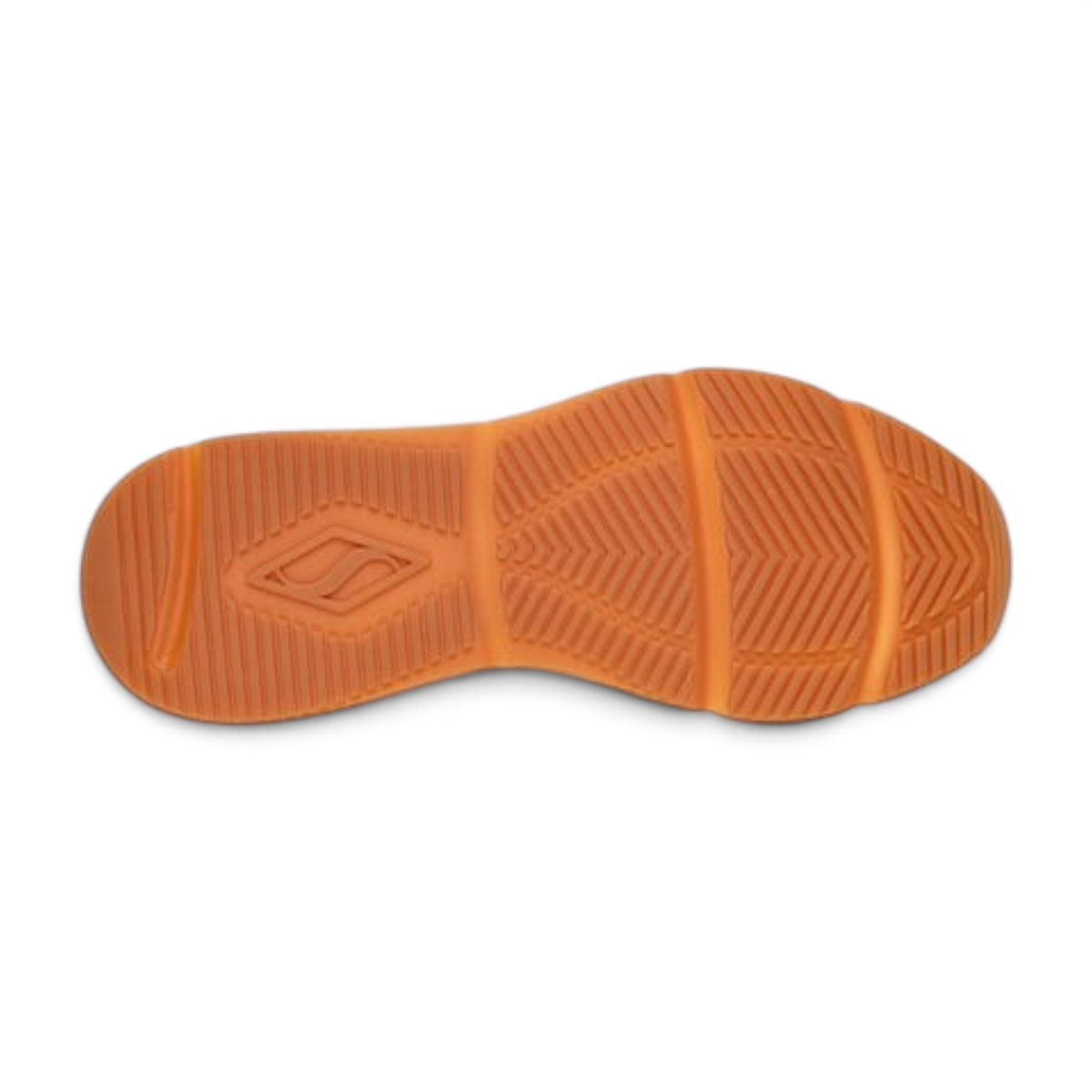 FRG TRES-AIR UNO NECESSAIRY sneaker featuring a textured orange rubber outsole with a geometric tread pattern