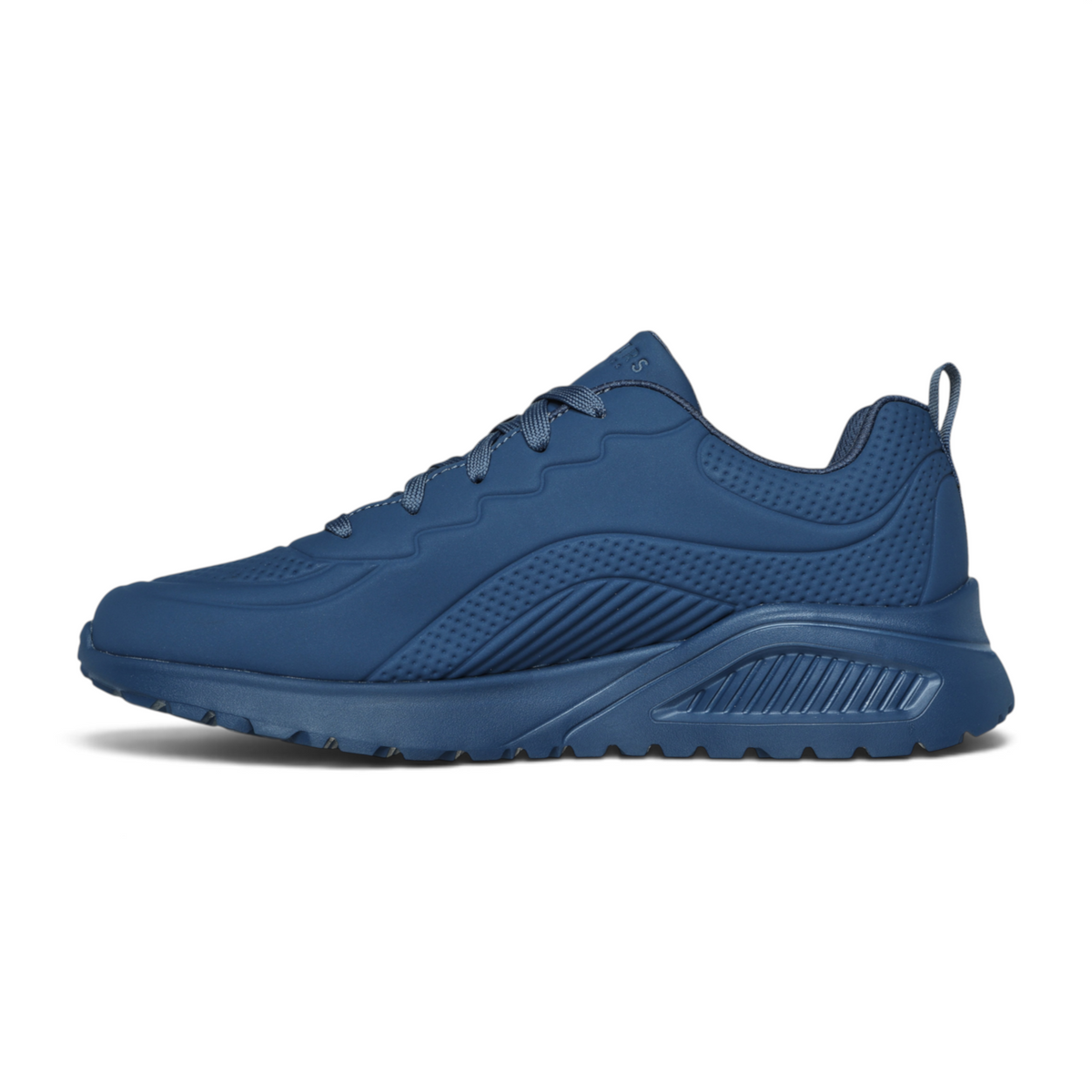 FRG UNO LITE - LIGHTER ONE navy blue athletic sneaker with a lightweight synthetic upper and textured midsole