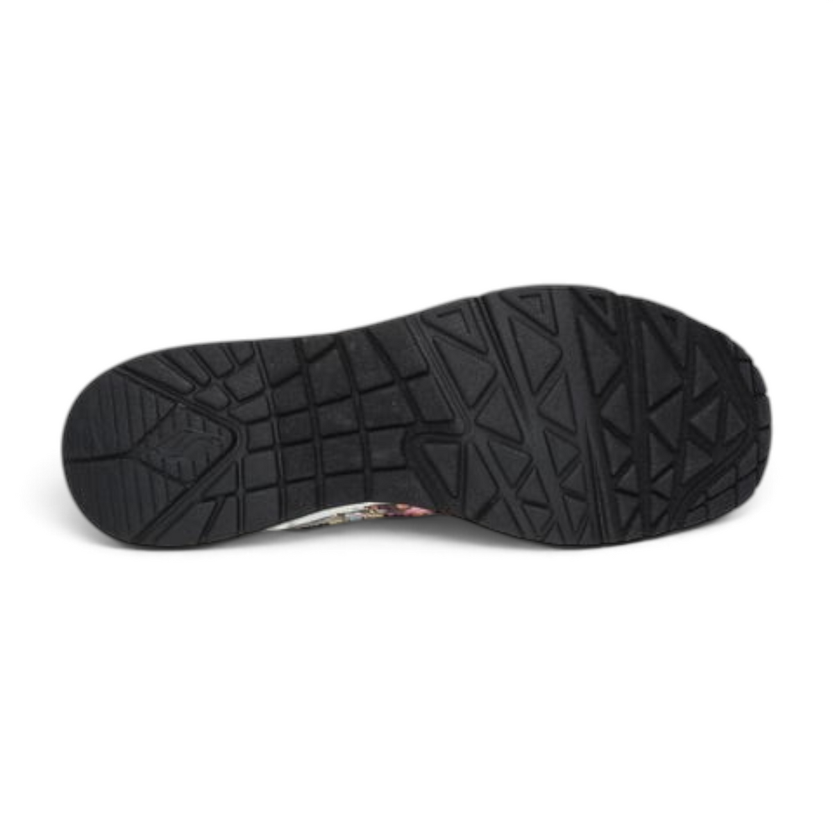 FRG VEXX UNO COLOR DOODLE sneaker featuring a black rubber outsole with a textured geometric tread pattern