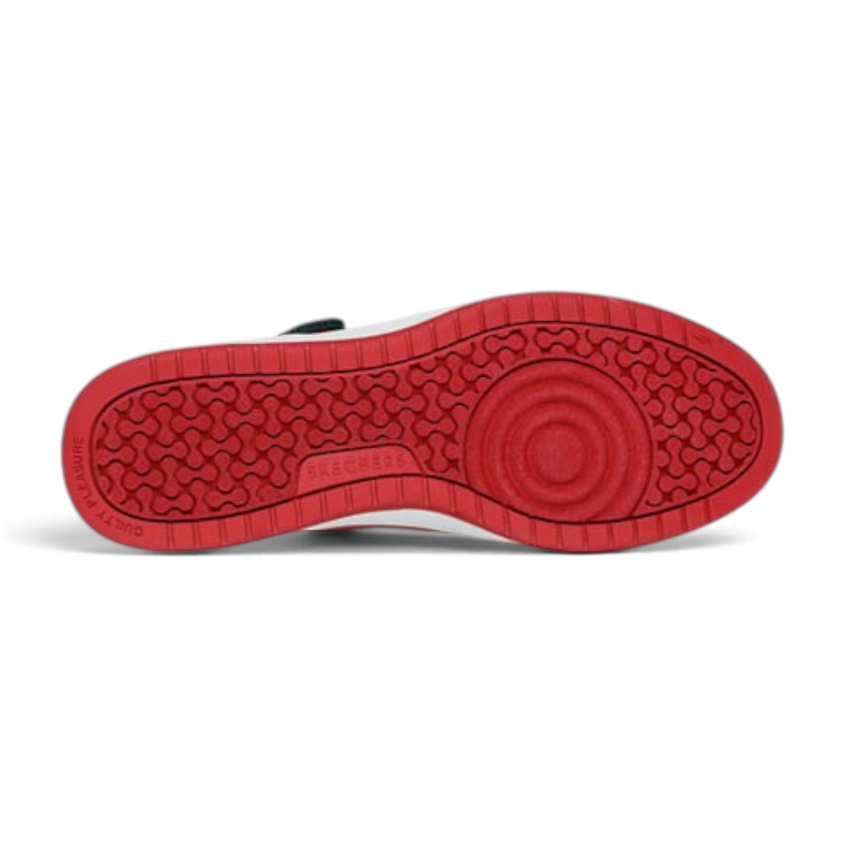FRG KOOPA SPY X FAMILY sneaker featuring a vibrant red rubber outsole with a textured grip pattern