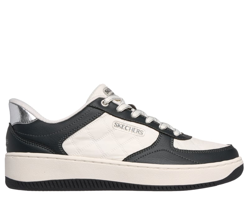 Skechers Cozy Fit Lace Up Sport Court 2.0 - White Black
