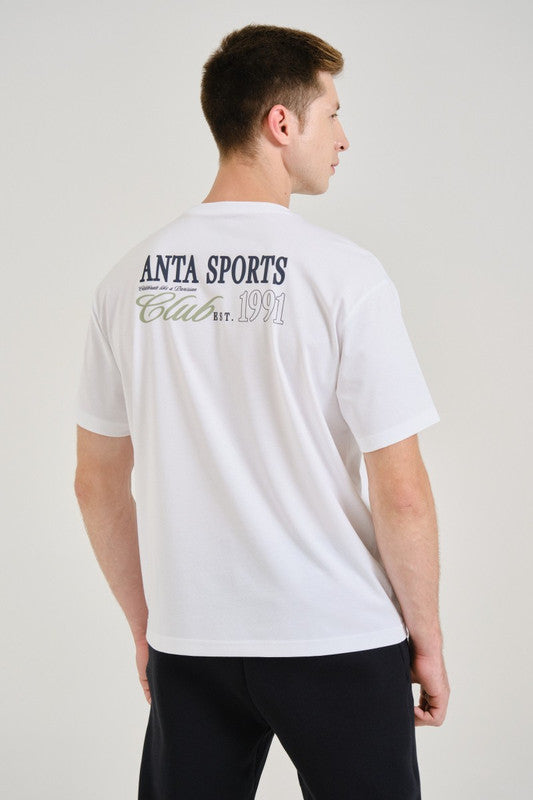 ANTA Lifestyle Short Sleeve T-Shirt White