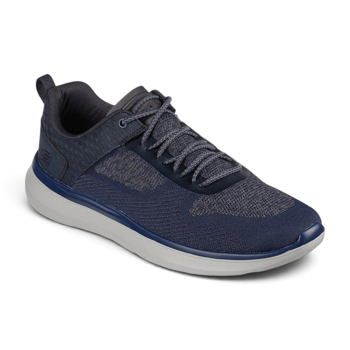 FRG Spectrum navy blue athletic sneaker with a textured mesh upper and a comfortable grey cushioned sole