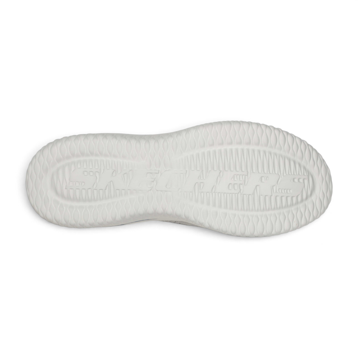 FRG Skechers Delson 3.0 Fairfield white flexible rubber traction sneaker outsole with embossed logo detail