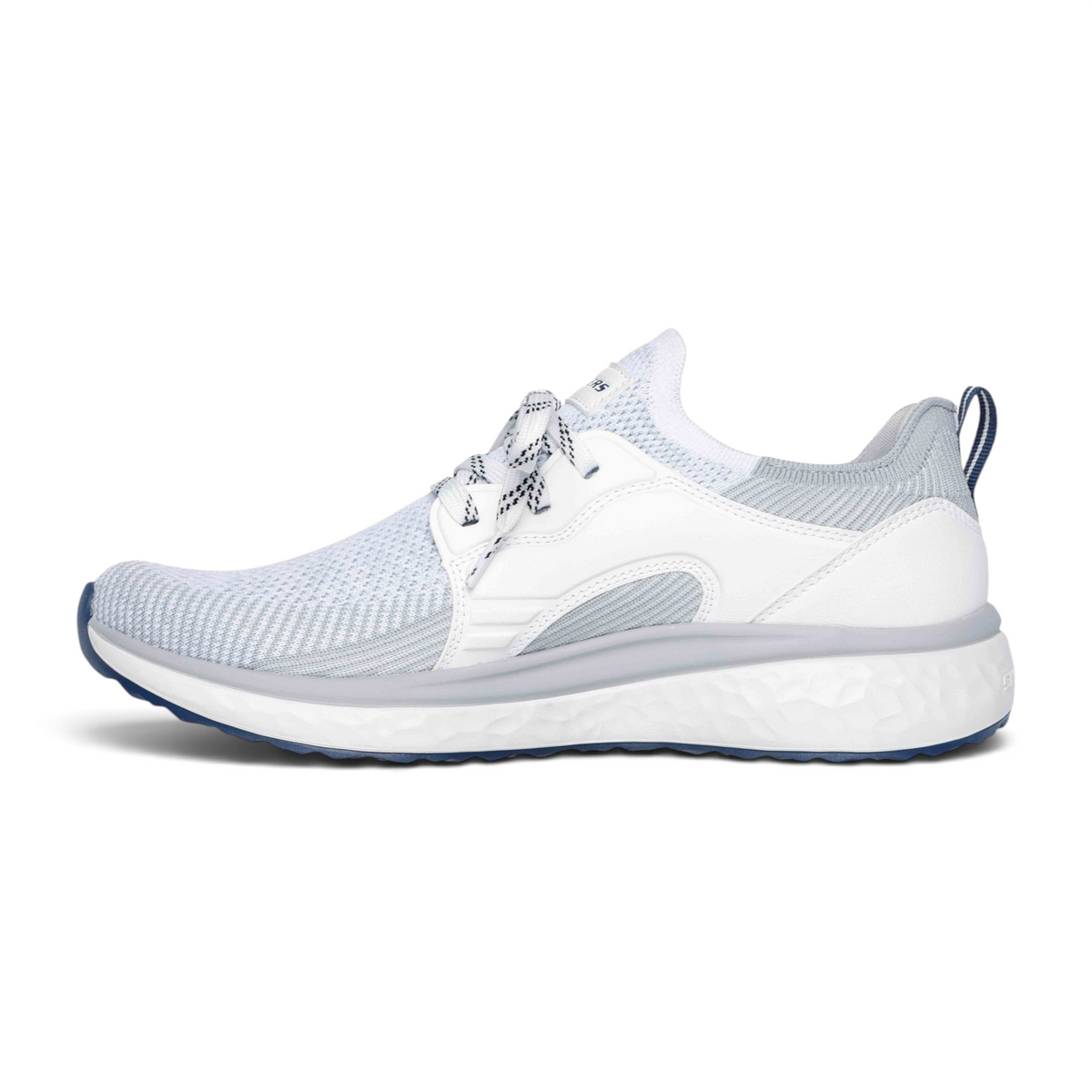FRG LANCER DALTON white and grey athletic sneakers with breathable mesh upper and patterned laces