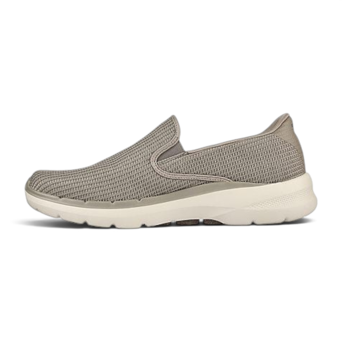 FRG GO WALK 6 - ANAGLYPH slip-on walking shoe in taupe mesh with a cushioned white midsole