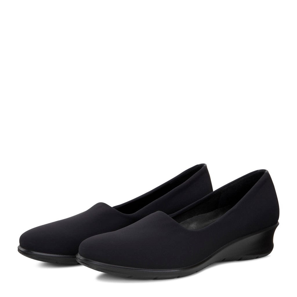 FELICIA BLACK/BLACK TEXTILE/FEATHER