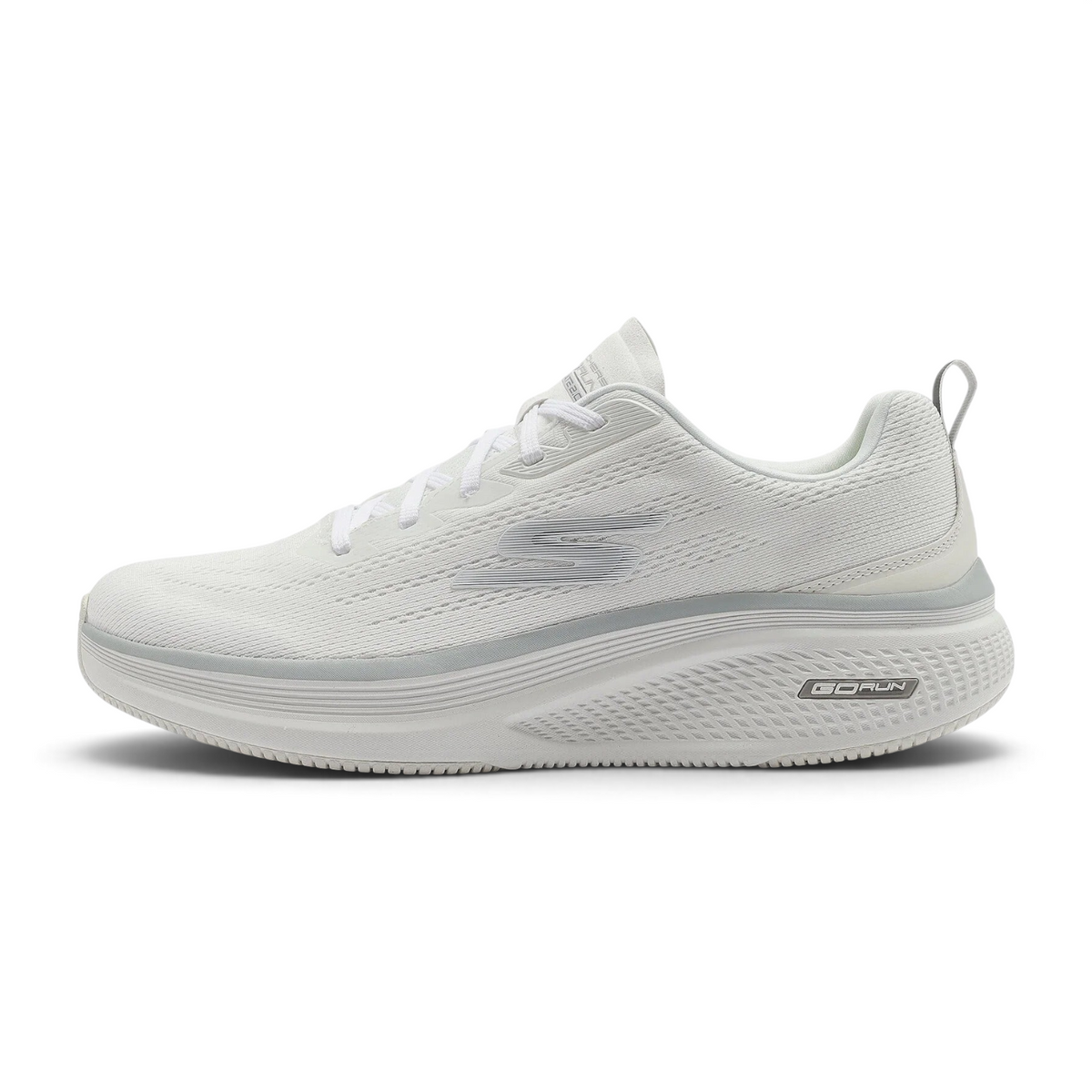 FRG GO RUN ELEVATE 2.0 Fluid Motion running shoe in all-white with a breathable mesh upper and cushioned midsole.