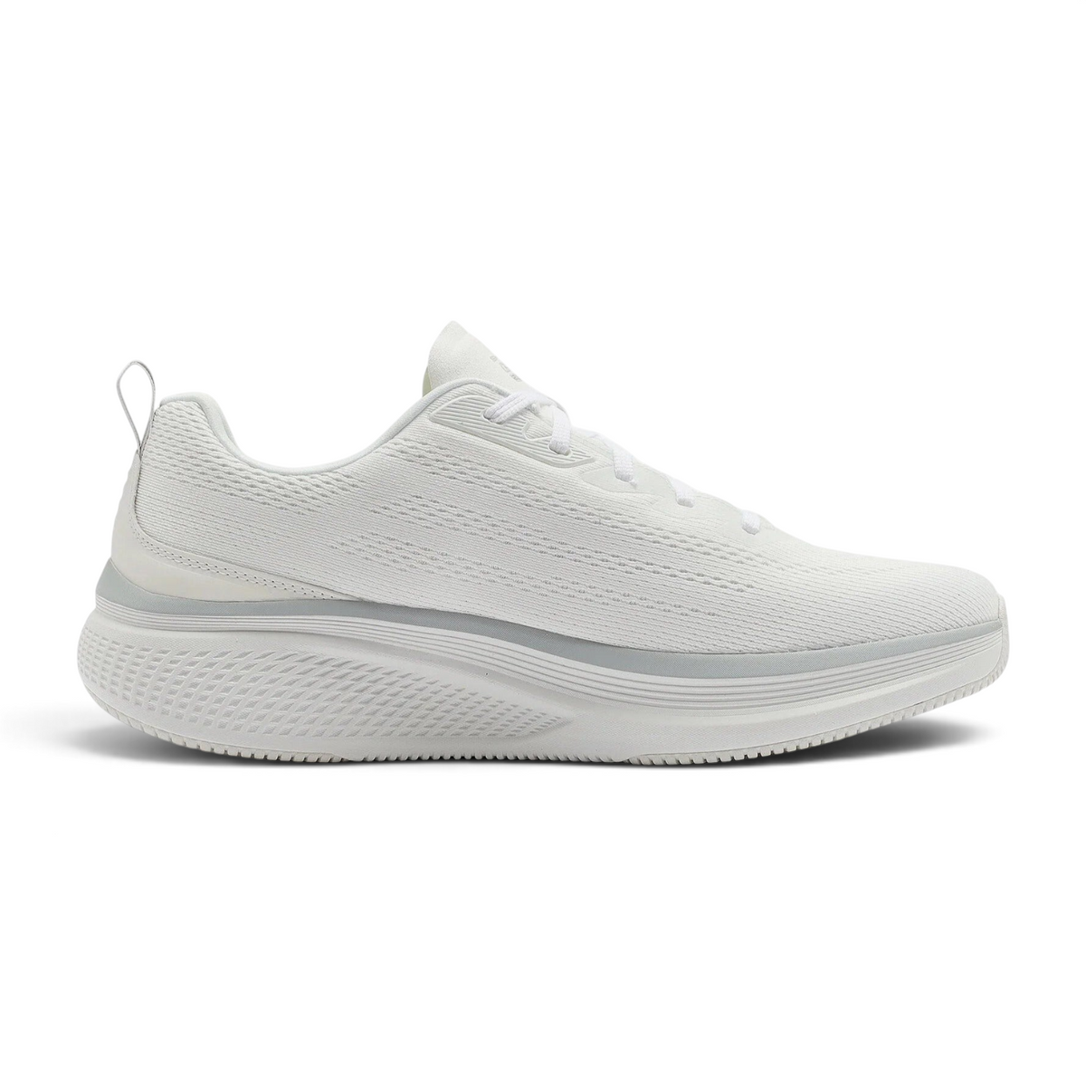 FRG GO RUN ELEVATE 2.0 Fluid Motion running shoe in all-white with a breathable mesh upper and cushioned sole