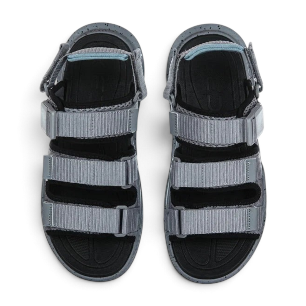 FRG ANTA BADAO grey beach sandals with adjustable straps, breathable mesh, and a cushioned non-slip sole for men.