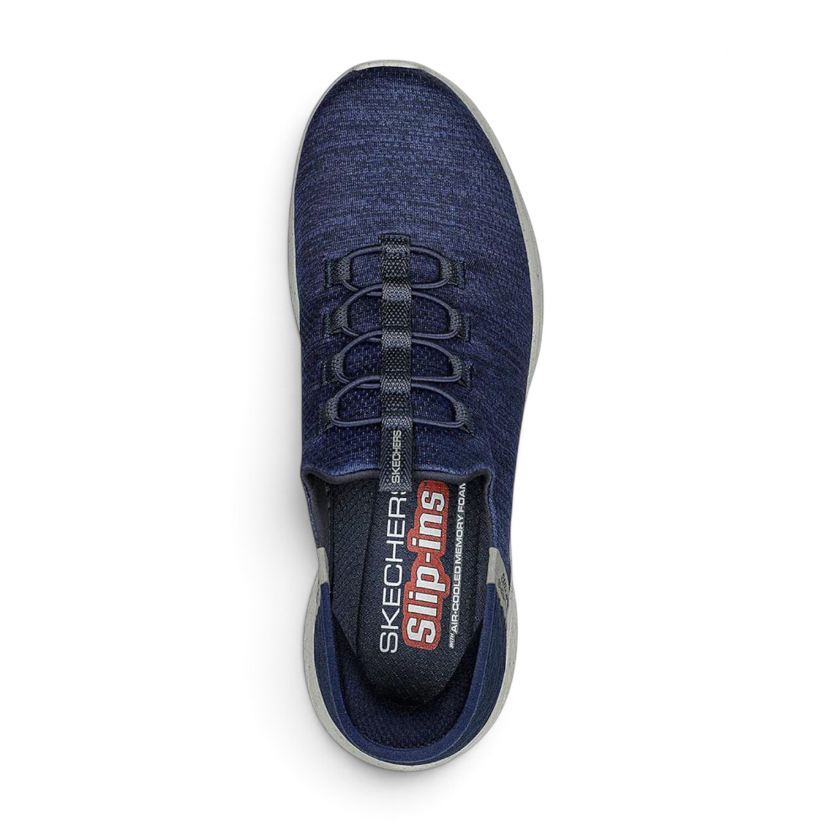 FRG Skechers Slip-ins Ultra Flex 3.0 navy blue jersey mesh sneaker with memory foam insole and stretch laces