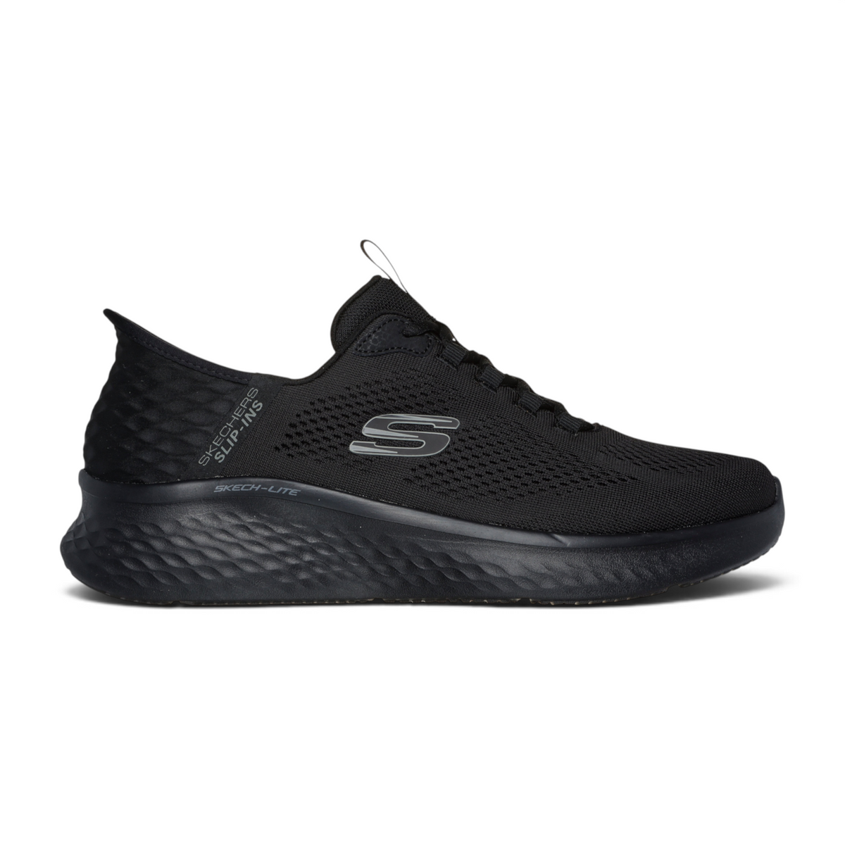 FRG Skechers Slip-ins Skech-Lite Pro Primebase black athletic sneaker with breathable mesh and cushioned sole