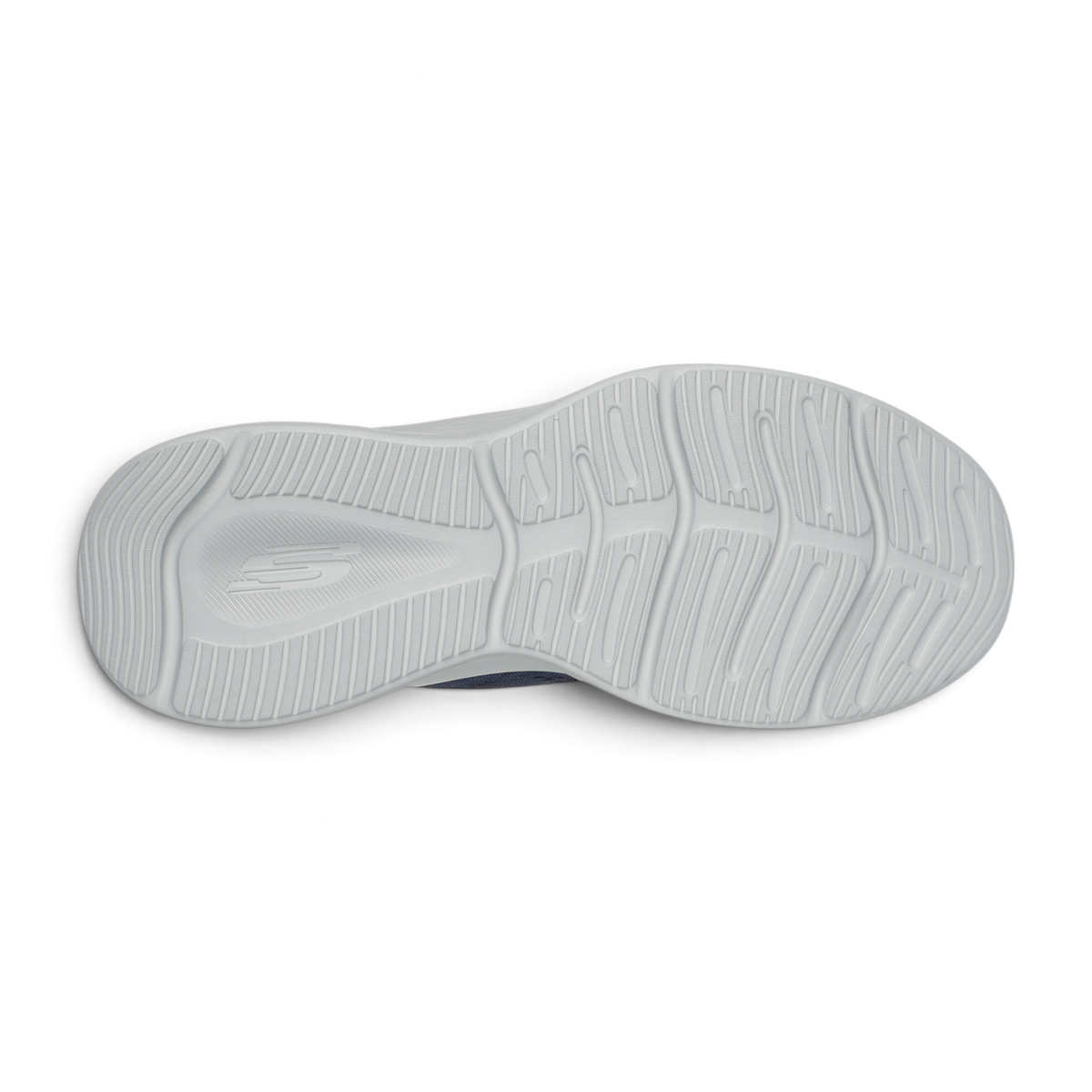 FRG SLIP-INS: SKECH-LITE PRO - PRIMEBASE sneaker showing the grey textured rubber outsole with traction patterns.