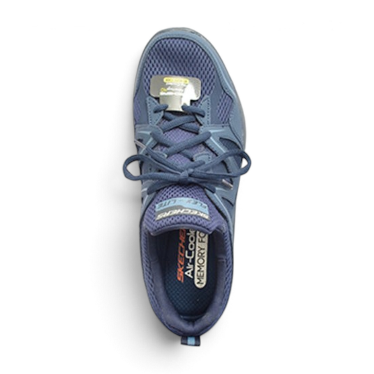 FRG Skechers Flex Advantage 4.0 navy blue lace-up athletic sneaker with breathable mesh and memory foam insole