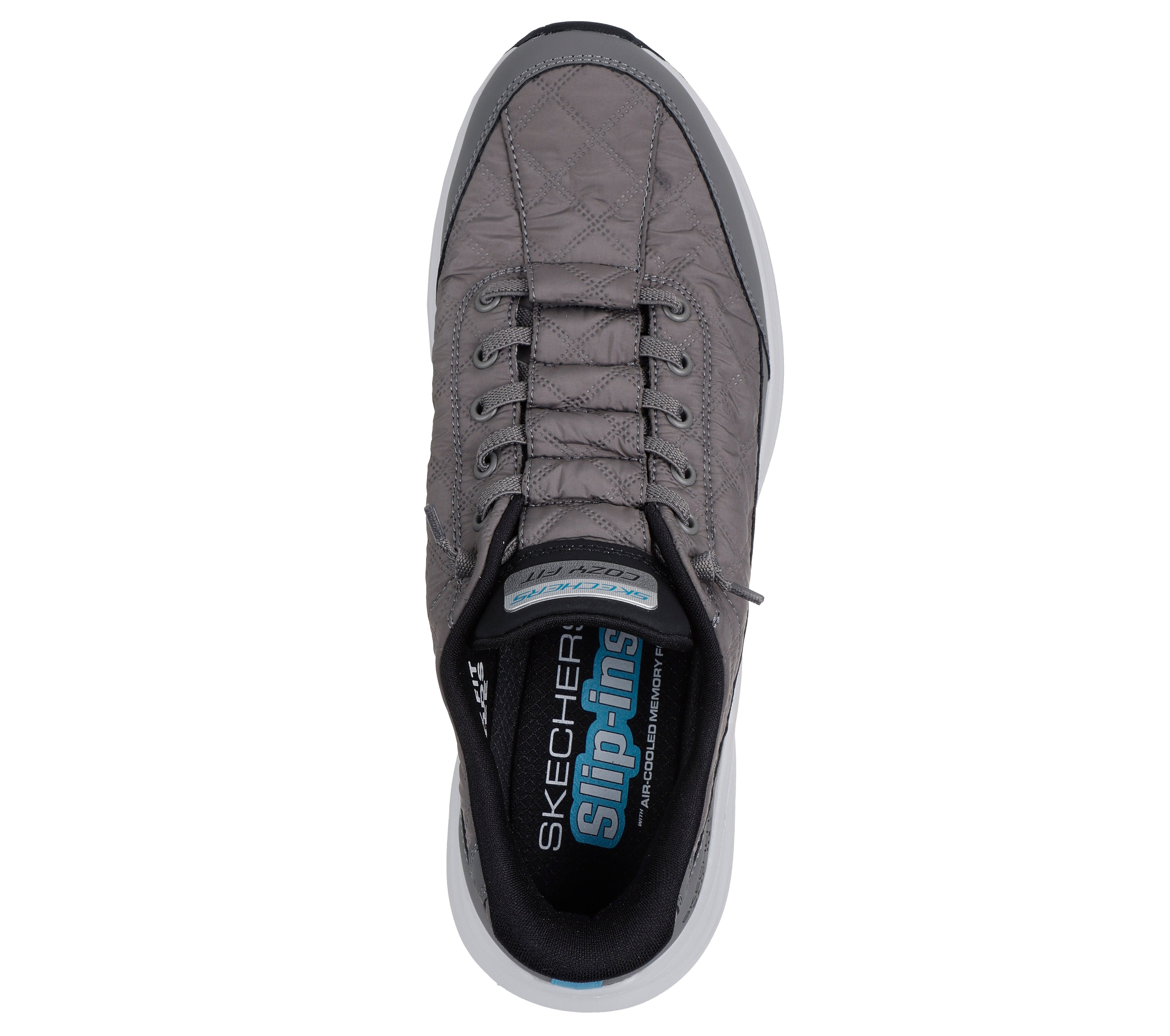 Skechers Sports Cozy Fit Slip-Ins Sneakers Contour Foam - Charcoal Black