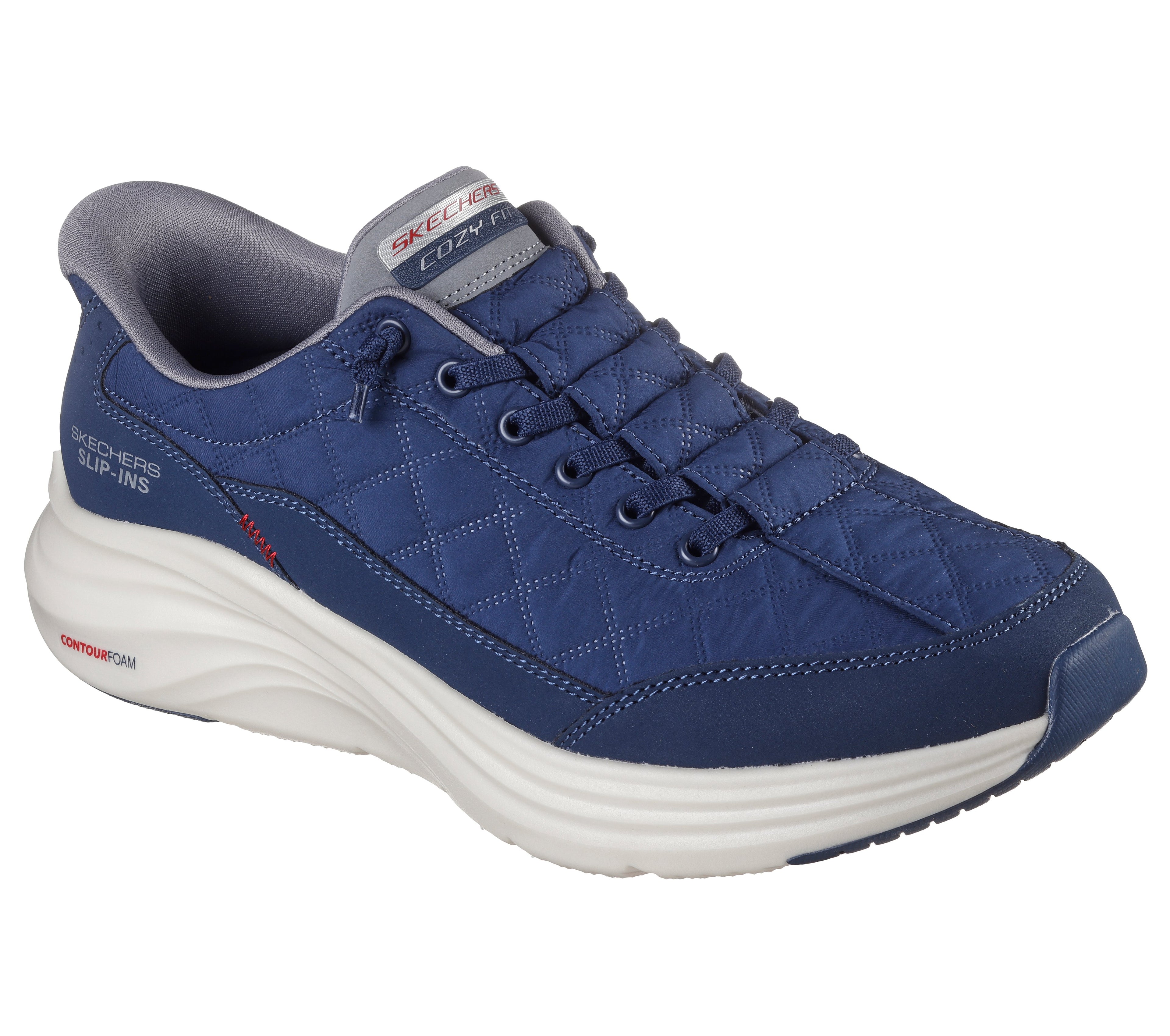 Skechers Sports Cozy Fit Slip-Ins Sneakers Contour Foam - Navy Gray