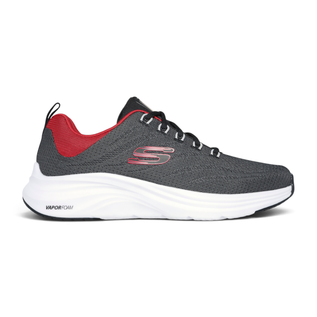 FRG VAPOR LITE VARIEN athletic sneaker in black and red mesh with a white cushioned Vapor Foam midsole