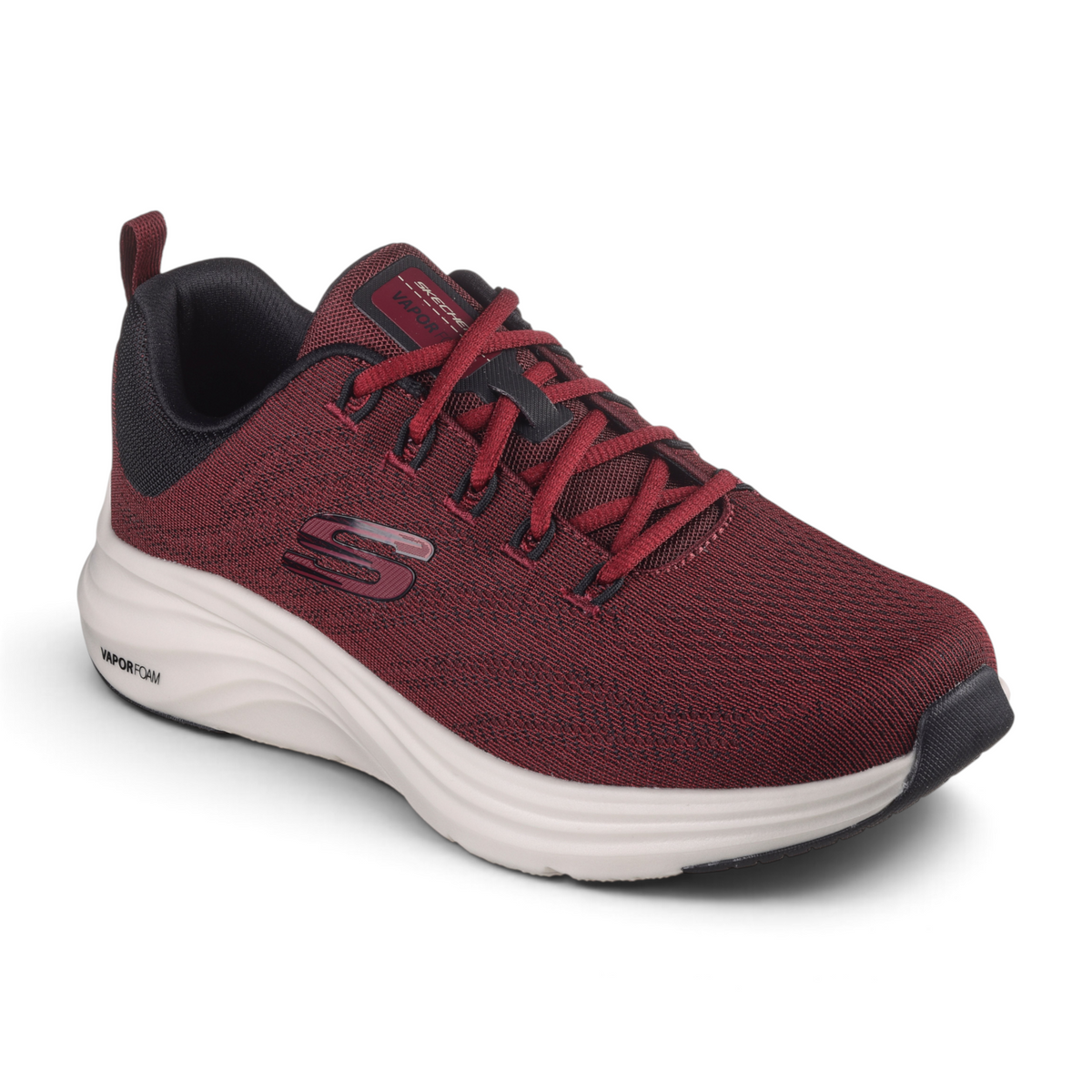 FRG Vapor Lite Varien sneaker in burgundy mesh with Vapor Foam white midsole and black lace-up closure