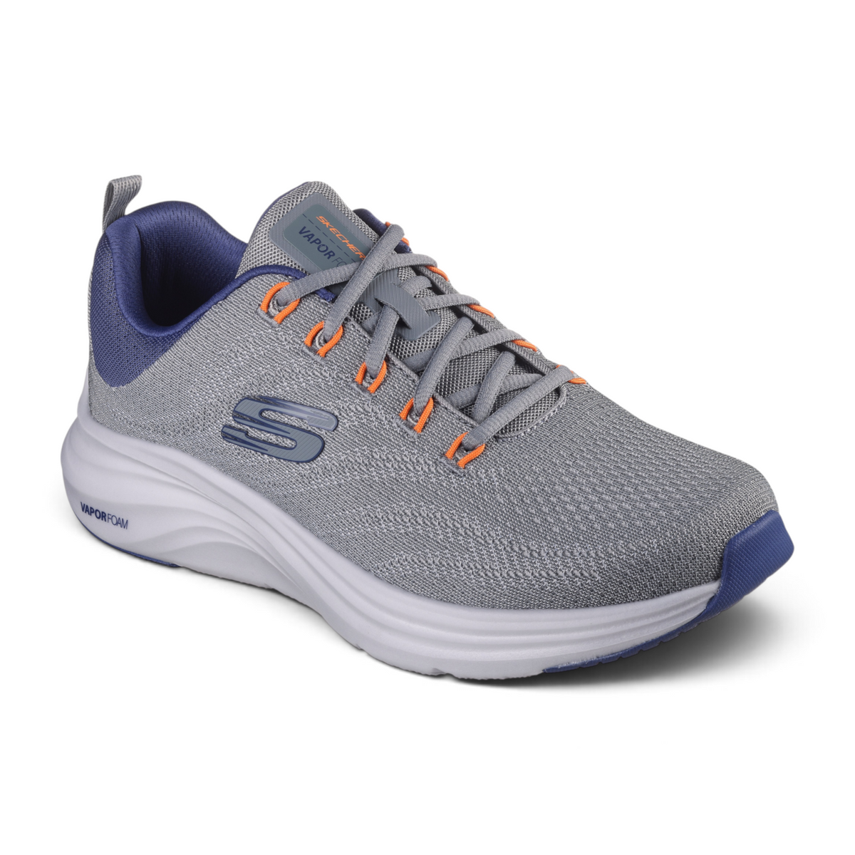 FRG VAPOR LITE - VARIEN grey mesh athletic sneaker with blue accents and orange lace loops